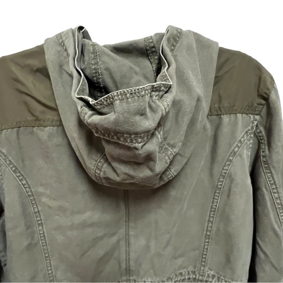 AMERICAN RAG Army Green Utility Hooded Jacket, Size Large - Picture 10 of 16
